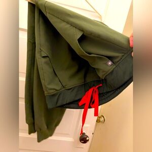 Army green Zamora Joggers scrub large petite LP L/P